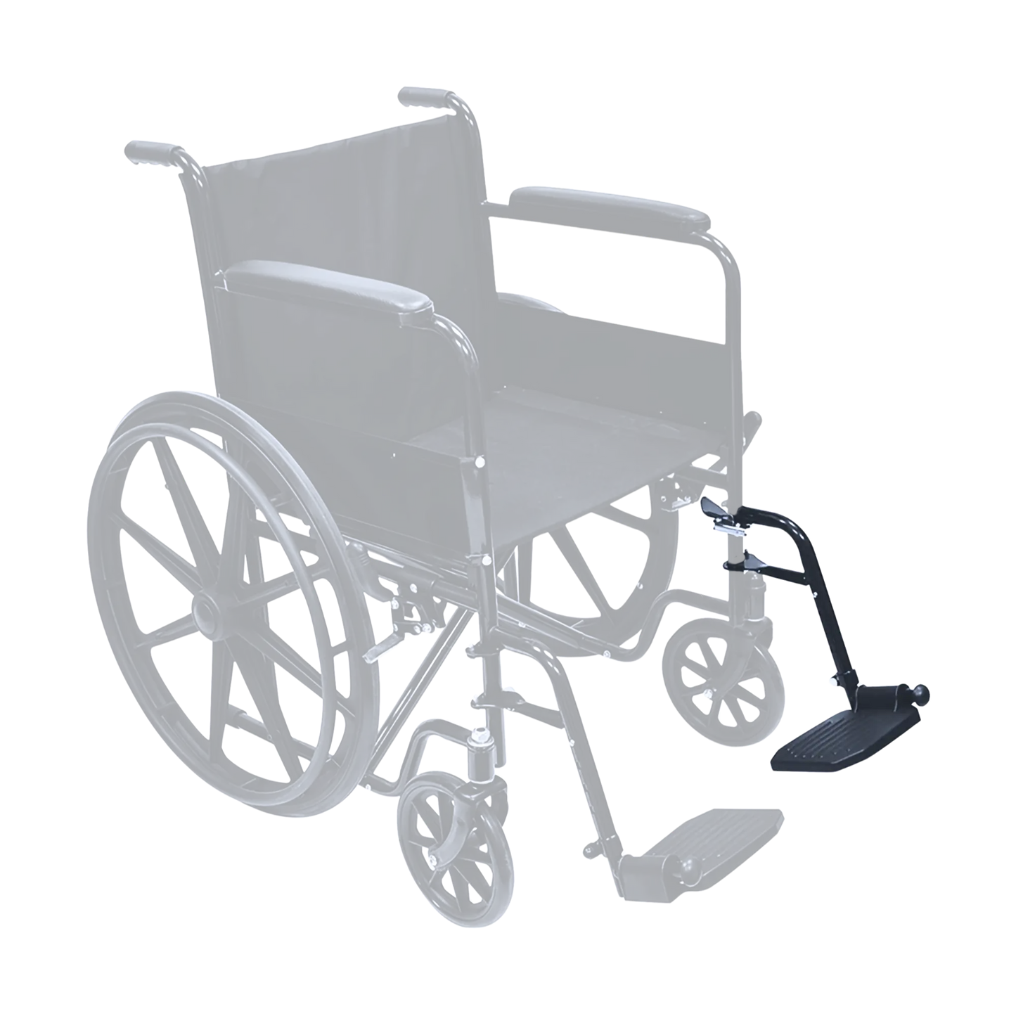 Left Wheelchair Leg and Foot Attachment