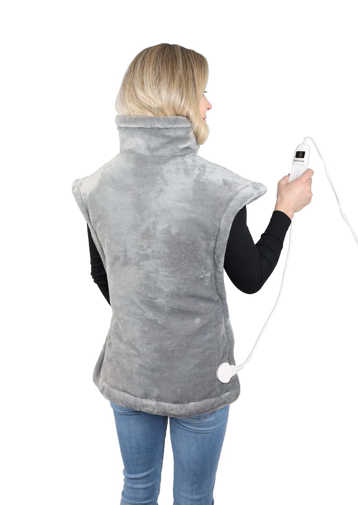 Heating Wrap Shoulders and Back in use
