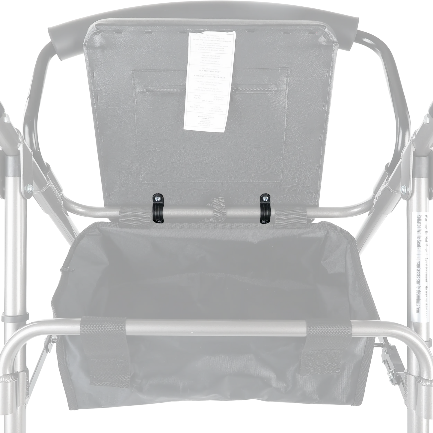 Attache de siège pour déambulateur pliable