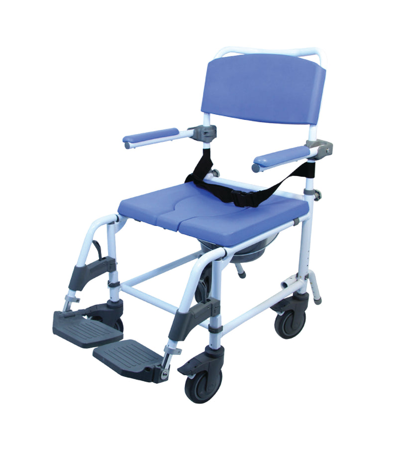 20"  / 51 cm Aluminum Shower & Commode Chair
