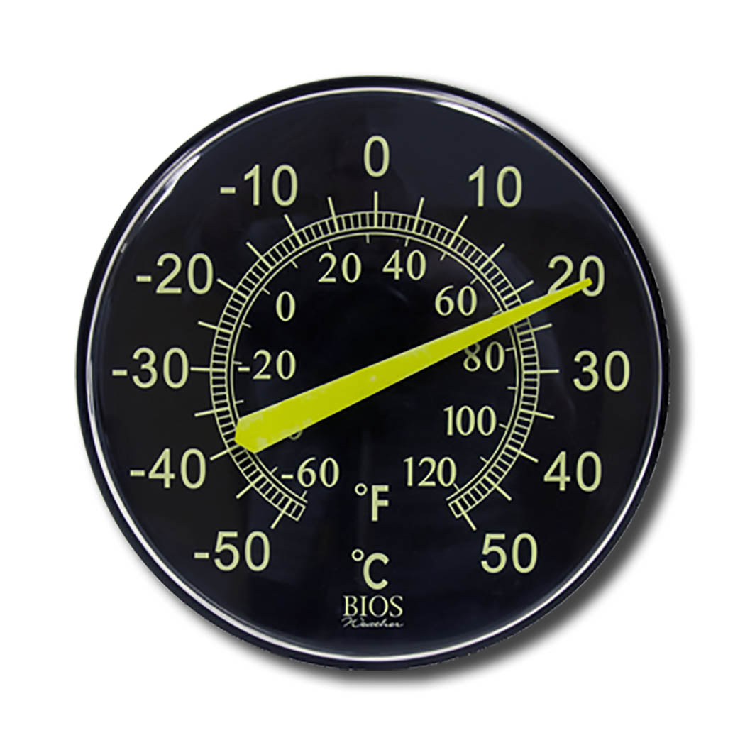 TR608 12" / 30 cm Neon Dial Weather Thermometer Face